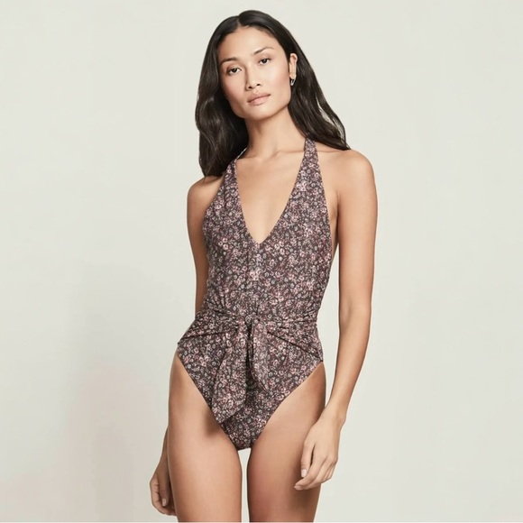 Veronica Beard Other - Veronica Beard Vickerie Swimsuit Medium One Piece Halter Floral